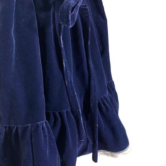 Vtg Sears Winnie the Pooh Dress Girls 4 Disney Ruffle Prairie Lace Velour Lace - Picture 10 of 15